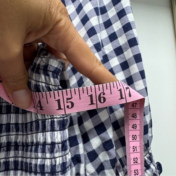 Draper James Lee Ann Dress in Blue & White Gingham - Picture 8 of 11